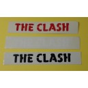  3 adesivi  gruppo musicale  "THE CLASH" (21,50 X 3, cm./ anni '80 / VINTAGE)