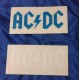 2 adesivi  gruppo   "AC / DC"  (11,0  X 5 .0 cm./ anni '80 / VINTAGE)