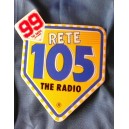 Adesivo  NETWORK  105 The Radio   (Vintage 11 X  10 cm. circa )