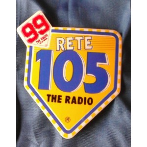 Adesivo  NETWORK  105 The Radio logo 99   (Vintage 11 X  10 cm. circa )