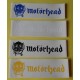 Adesivo gruppo  "logo MOTORHEAD "  ( 20.0 x 6.0cm. / VINTAGE  / 4 pezzi)