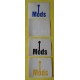 Adesivo   logo "MODS"   (10.0  X 8 .0 cm./ anni '80 / VINTAGE  /4  pezzi )