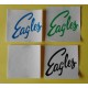 Adesivo  logo  "EAGLES "   (10,0 X 11,0  cm./ anni '80 / VINTAGE /4  pezzi)