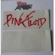 Adesivo  band  "PINK FLOYD"  (16.5  x 7,0  cm. / VINTAGE  / 2 pezzi)