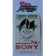 Adesivo  "SONY Audiocassette A.la? /SENTO VERDE" (vintage  / cm. circa)