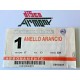   MILAN  - FIORENTINA   2000 -  2001    Biglietto partita Serie A 