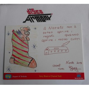  Cartolina   "AUGURI D' ARTISTA - ILARY BLASI  e CHANEL TOTTI"  / Sorrisi e CANZONI  (Nuova)