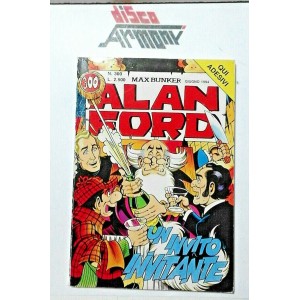 ALAN FORD  -  Un invito invitante  n 300 con adesivi   Max   Bunker (Fumetto)