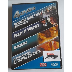 4 DVD'S - OPERATION DELTA FORCE 5 / POWER OF ATTORNEY / INNOCENCE / AI CONFINI DEL CUORE 