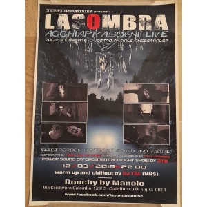 LASOMBRA  Acchiappasogni live  12/03/2016  locandina   (42 X  29,5 cm.)