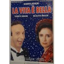 LA  VITA E' BELLA  di Roberto BENIGNI  Poster promo film   100,0  X  70,0  cm.