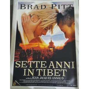 SETTE ANNI  IN TIBET con Brad  PITT   Poster  promo  100,0  X   70,0 cm. 