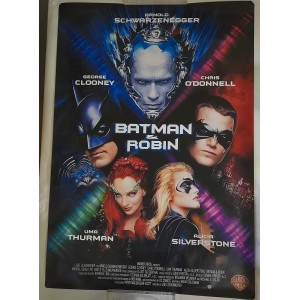 BATMAN & ROBIN   -   Poster  promo  del film   -  98,0 X 68,0  cm. 