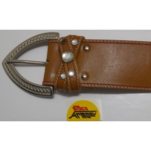 CINTURONE   da  DONNA  in  PELLE    (usata /colore cuoio / come  da foto )