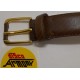 CINTURA  da  UOMO   in  PELLE  (nuova /colore  marrone con righe  come da foto )