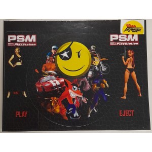 COVER ADESIVA   "Personaggi PLAYSTATION " allegato a  PSM  Italia  (Nuova )