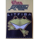 LITFIBA  - Album   "ELETTROMACUMBA" -  Adesivo  (Vintage  '90 - 2000)