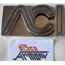 Fermacarte  "ACI"  in metallo  / 6,5  X 3,20 cm. circa