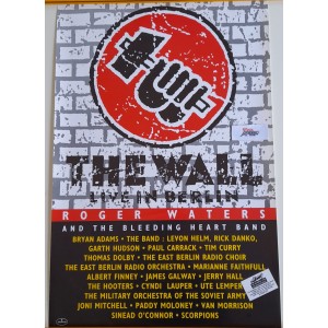 The WALL  Live in Berlin -  Roger Water  -  locandina  promo   60,0  X 40,0  cm.