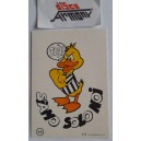 SIAMO SOLO  NOI   JUVENTUS  FIGURINA  + ADESIVO  TESSERA  in  CARTONCINO  n. 45