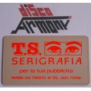 Tessera  pubblicit&agrave;   "T.S. SERIGRAFIA " - Parma   (nuova)