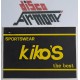 KIKOS Sportswear  The Best - Adesivo VINTAGE - anni  '80   10,0 X  7,0 cm.