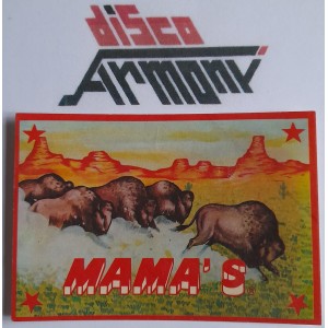 MAMA'S  Jeans  -   Adesivo  Vintage   /  9,5   x  6,5  cm.  NUOVO