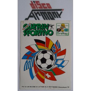 GUERIN SPORTIVO  Europeo  /  BRAVO '80-  Adesivo  USATO  di recupero  9,0 X 12 