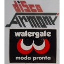 WATERGATE  moda pronta  -   Adesivo Vintage    NUOVO     6,0  X 4,5   cm