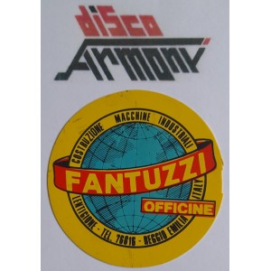 FANTUZZI Officine  /   Lentigione    RE  - Logo in plastica   USATO    7,5   cm.