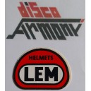 LEM Helmets   -  Adesivo vintage  collezione    NUOVO  3,5  X 5,0   cm