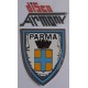 PARMA  stemma  araldico  -  Adesivo vintage  da  collezione    NUOVO  7,5  X 6,5