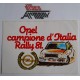 OPEL campione d' Italia  Rally 81    Adesivo  VINTAGE   originale   17,0 X 12,0