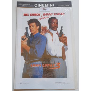 ARMA LETALE  3  -  serie CINEMINI   Poster locandina   nuovo  50,0  X  33,0  Cm.