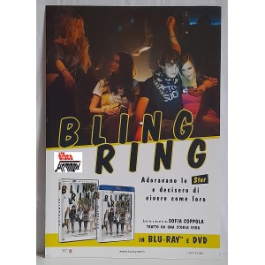 BLING  RING  - Cartello  da terra promo film DVD   2013  - 95,0  X  66,0   Usato