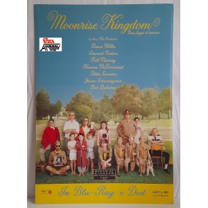 MOONRISE KINGDOM  - Cartello  da terra promo film DVD   2012  -    Usato