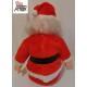 BABBO NATALE   Pupazzo seduto  con suoneria  e  lucine nel cappello  /  USATO