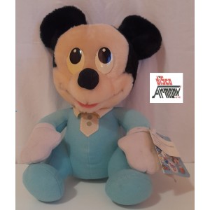 TOPOLINO   peluche  W.  DISNEY   Serie  DISNEY  BABIES / 21 X  16  cm.  VINTAGE