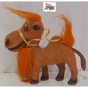 DROMEDARIO  FLOCCATO   Peluche   -  anni   '70 -   18  X  15 cm.  USATO  VINTAGE