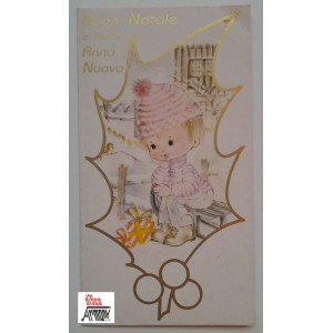 Biglietto  "BUON NATALE  e  BUON ANNO "  -  Nuovo  Vintage  -  non viaggiato