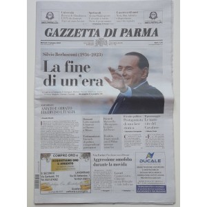 LA  FINE  DI   UN'  ERA    "GAZZETTA DI PARMA  " N. 161  del   13   GIUGNO  2023