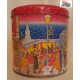 Scatola Latta  PANETTONE CLASSICO BATTISTERO  a tema  Natalizio  vuota - vintage