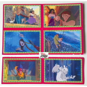 IL GOBBO DI  NOTRE   DAME  - WALT DISNEY  -  6   figurine   adesive  Panini