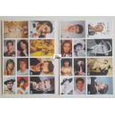 "BUON COMPLEANNO HOLLYWOOD " - 2 Strisce con 22 ADESIVI Nuovi