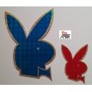 CONIGLIETTI  -  2  Adesivi  sagomati  prismatici  nuovi