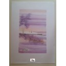 FRANCO  CASIRAGHI  -  acquerello   stampa       (34,0   X  24,0  cm. )   Nuovo