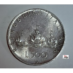 Moneta  da Lire 500 del 1958 - REPUBBLICA ITALIANA   (Caravelle/ Circolata)