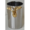 REFRIGERATORE  per VINO  ATHOLL   MAISON  by  PREMIER   acciaio inox effetto oro