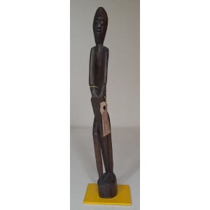 SCULTURA  in legno  intagliata  a  mano  / artigianato caraibico    NUOVO