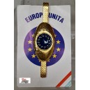 Ferma cravatta   " EUROPA UNITA"   / 5,5 x 1,5  cm  NUOVO